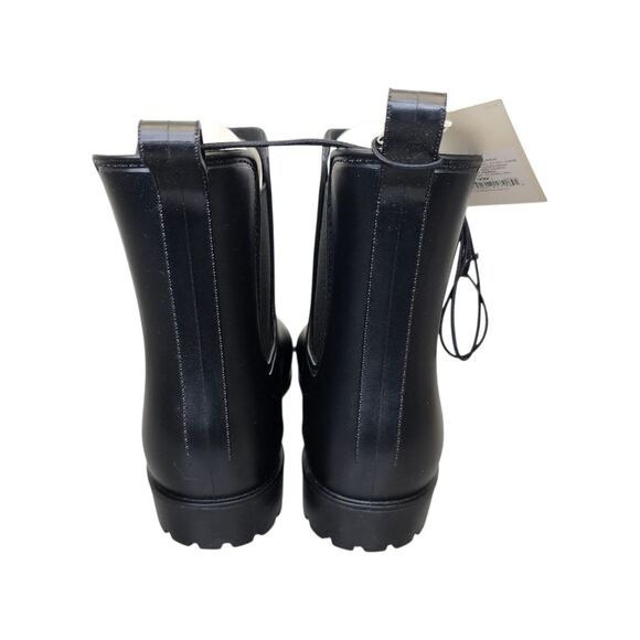 NWT A New Day Women's 9W Wide Chelsea Black Waterproof Ankle Rain Booties - Picture 5 of 12